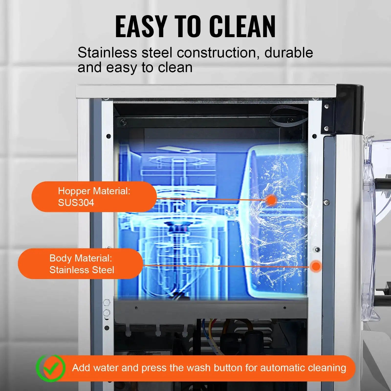 4.5L Ice Cream Maker Single Flavor Countertop