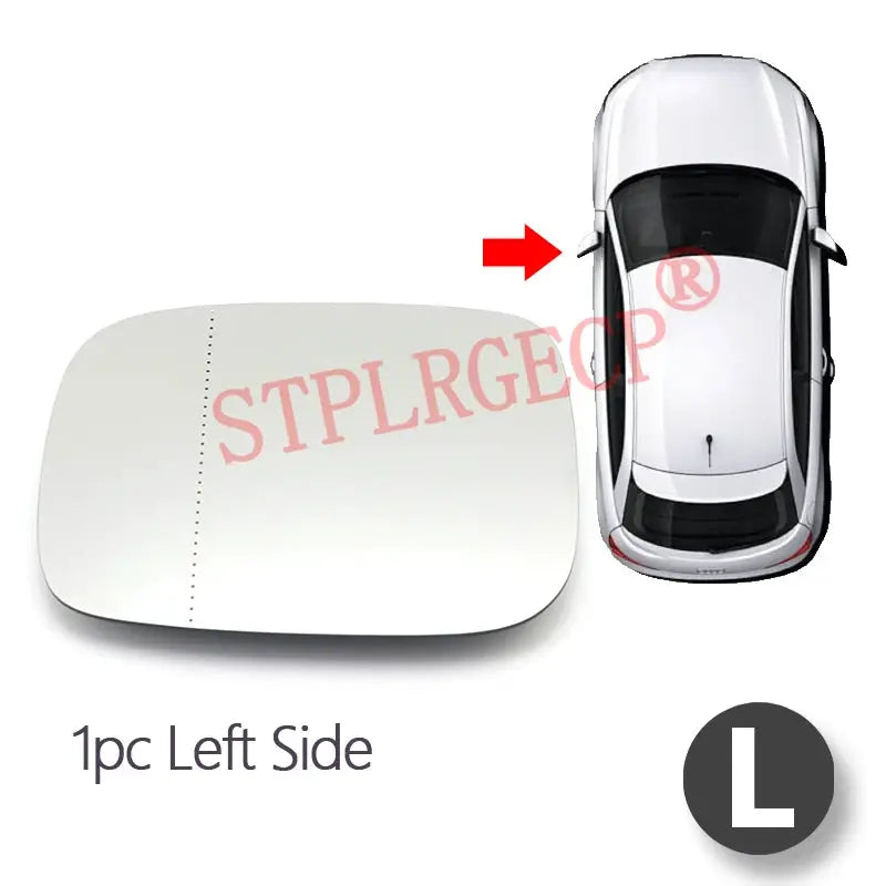 Driver or Passenger Rearview Side Mirror Lens Door Wing Mirrors Glass with Heating for Volvo V70 XC70 07-10 XC90 07-14 by InterCyprus Trading Ltd