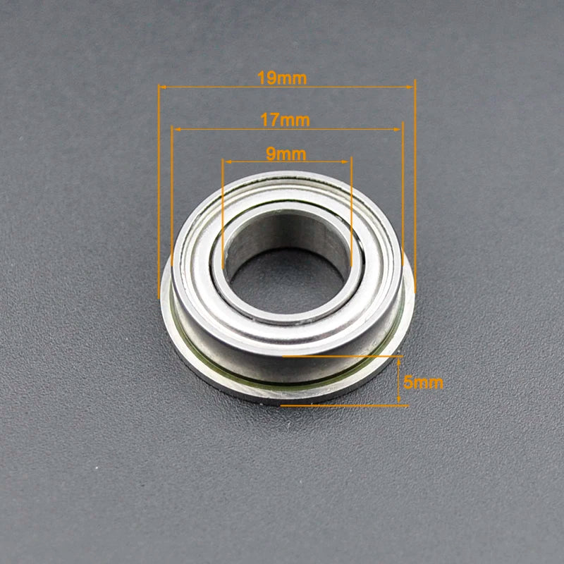 Miniature Flanged Bearings 682-689 &ndash; Chrome Steel Bearings F689ZZ 9x17x5mm / CHINA / 10Pcs