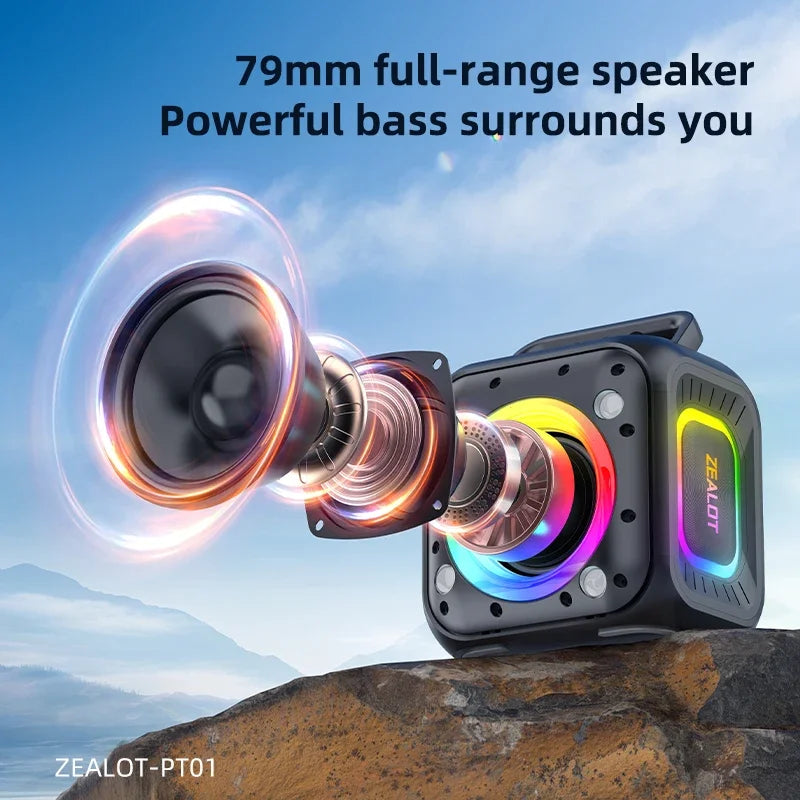 ZEALOT-PT01 Portable Bluetooth Speaker &ndash; IPX6 Waterproof