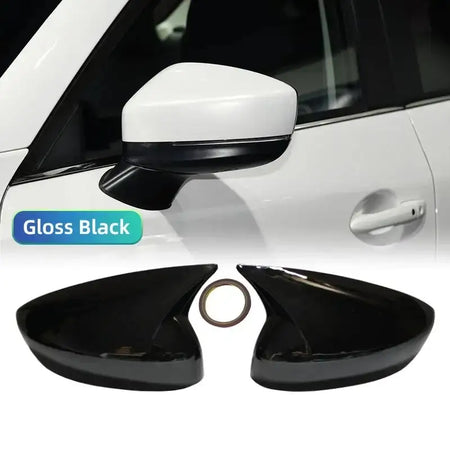 Mazda CX5 Rear View Mirror Cover Trim Glossy Black Ox Horn Bright black