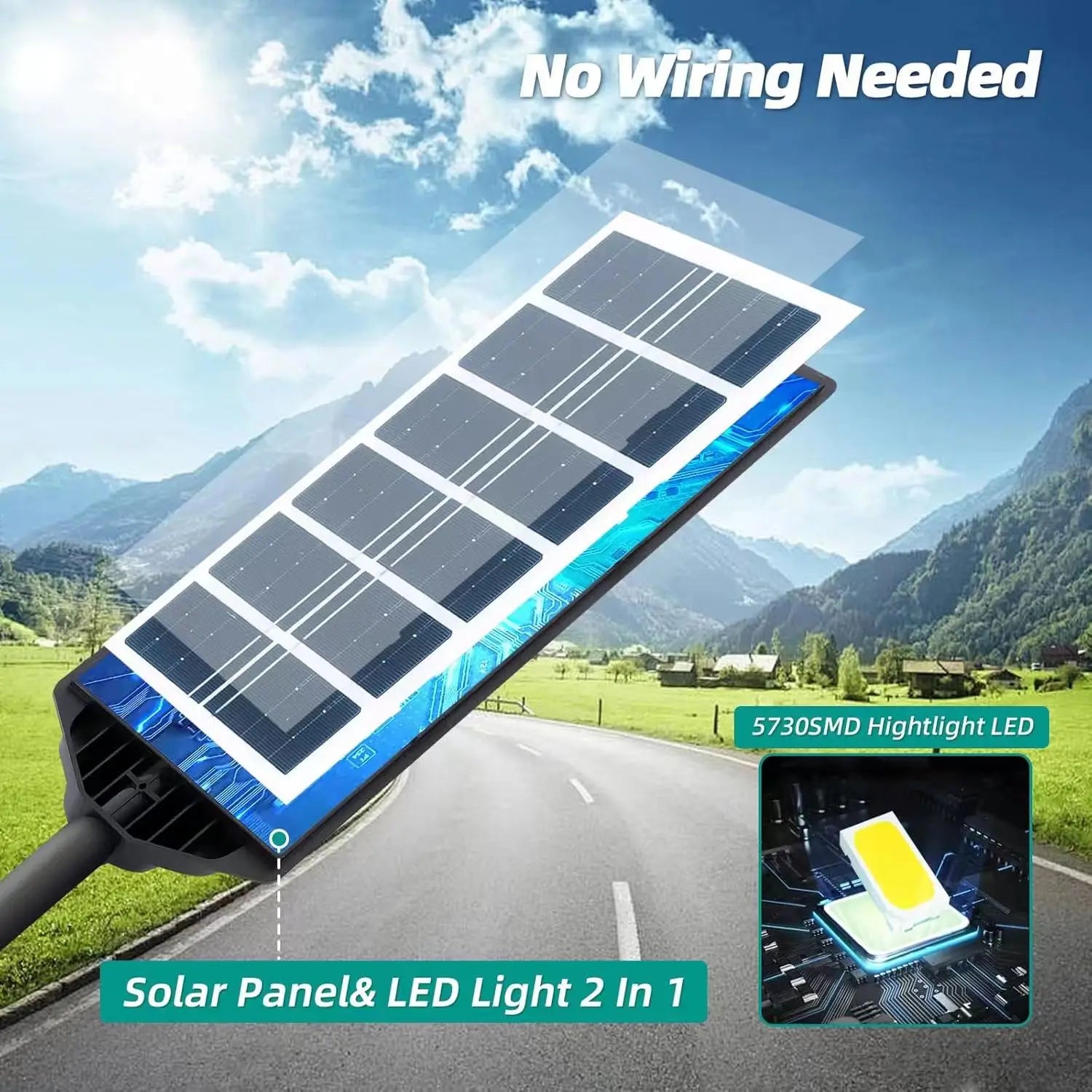 100000LM Solar Light &ndash; Dusk To Dawn Outdoor Street Lamp