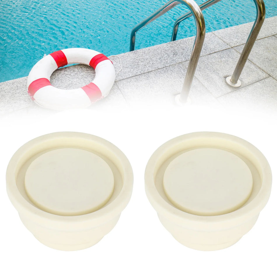2Pcs Swimming Pool Ladder Rubber Plug - Durable Bumper Default Title