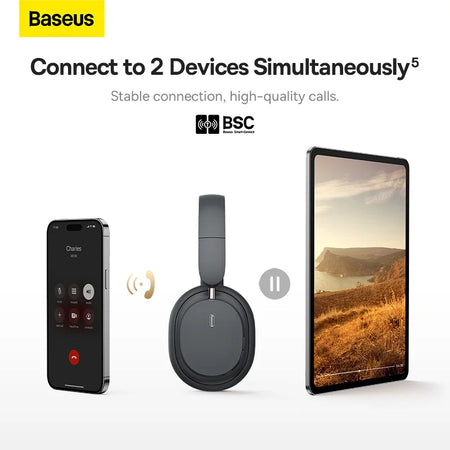 Baseus Wireless Headphones &ndash; 70 Hour Battery Life HiFi