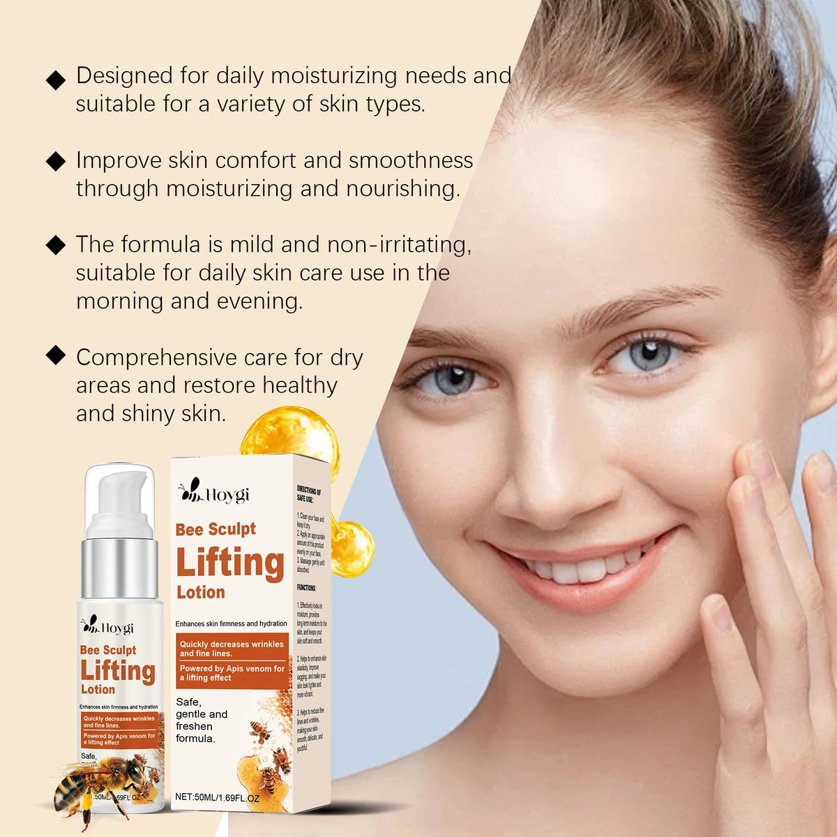 Bee Venom Lifting Firming Cream &ndash; Superior Hydration and Wrinkle Smoothing