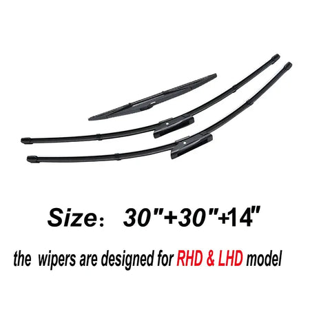 Misima Windscreen Wiper Blades For Citroen C4 Grand Picasso /C4 2008 2009 2010 2011 2012 2013 Front Rear Window Set Kit by InterCyprus Trading Ltd