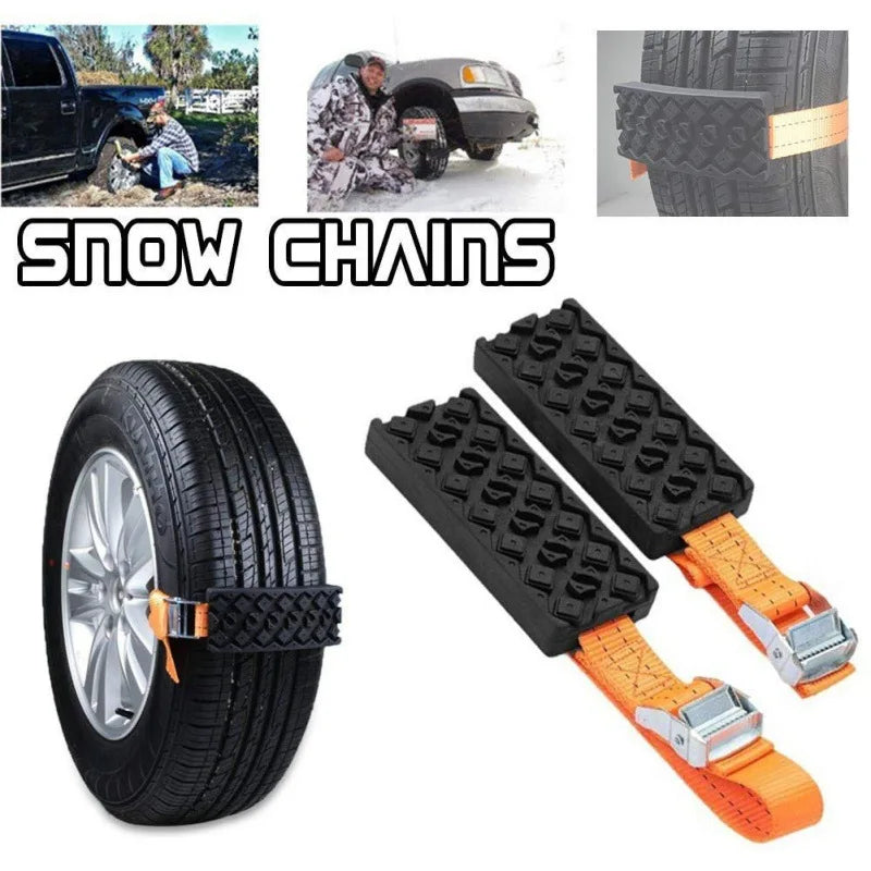 Anti-Skid Car Tire Traction Blocks 1/2pcs &ndash; Universal Fit