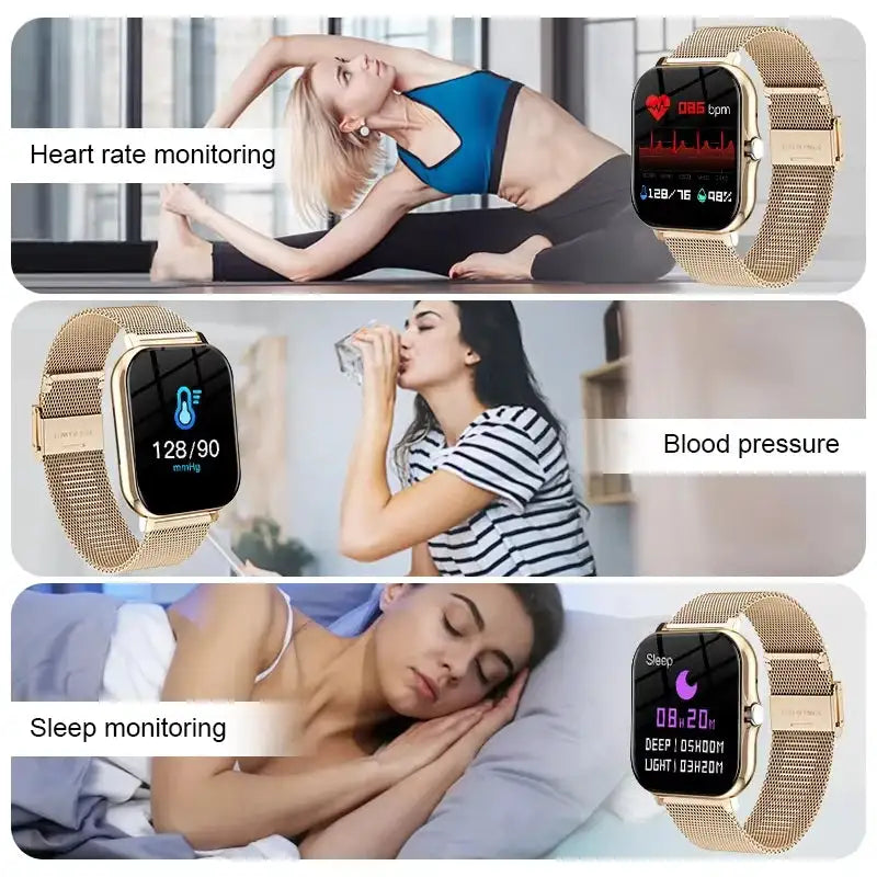 LAXASFIT Smart Watch Multi Sports Sleep Monitor Find Phone