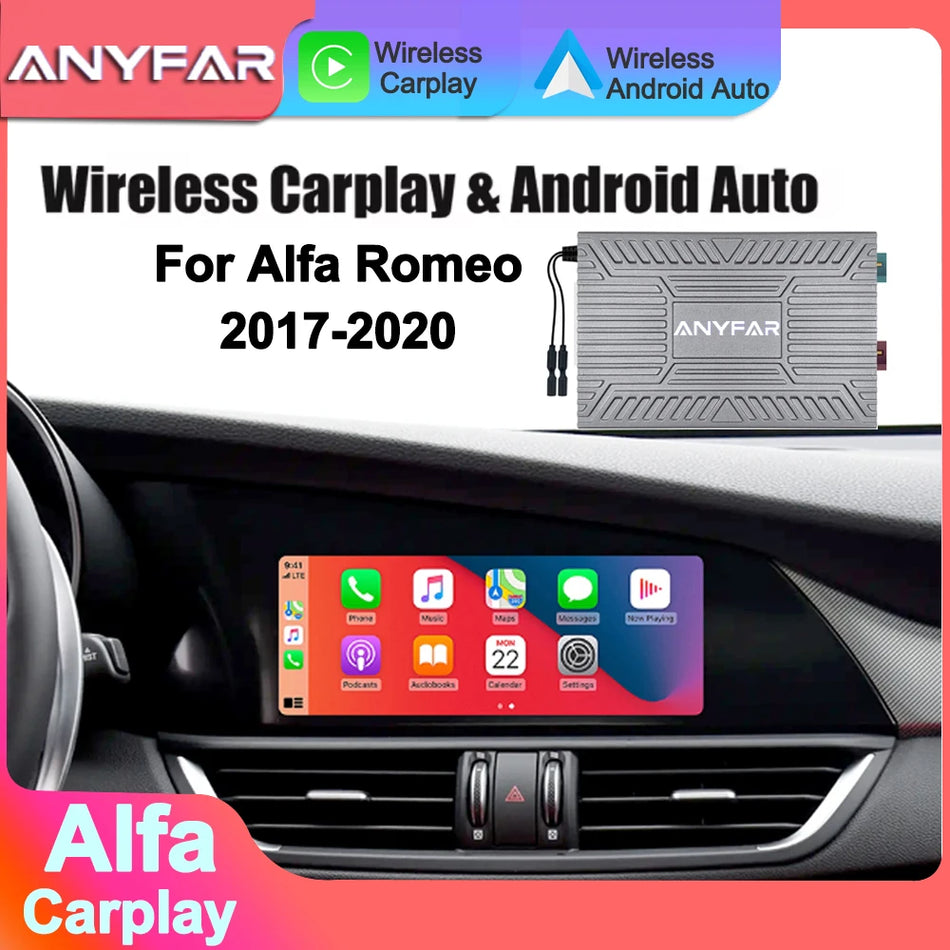 Alfa Romeo Stelvio Wireless CarPlay Android Auto Module Retrofit Kit