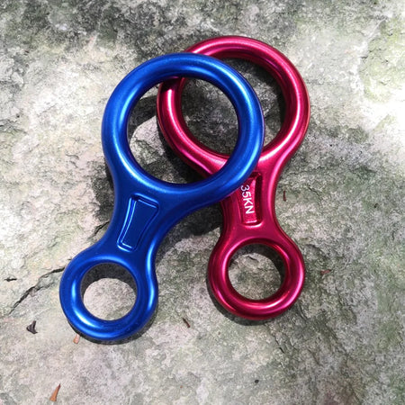 Rock Climbing Carabine 8 Shape Descender &ndash; Ultra Strong 35kN