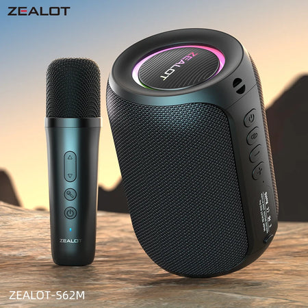 ZEALOT-S62M Karaoke Machine &ndash; Portable Bluetooth 5.3 System