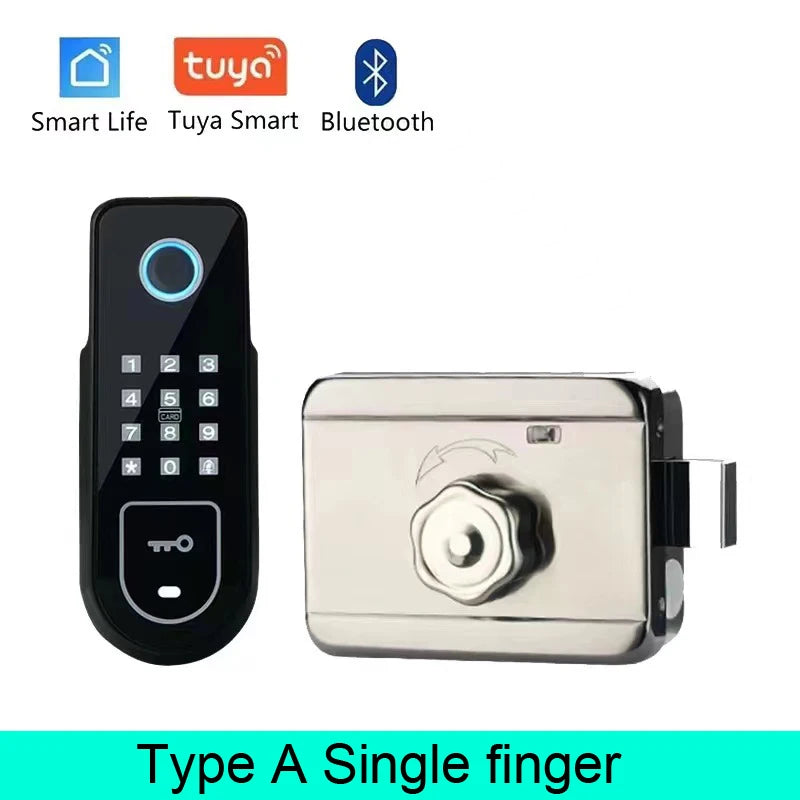 Bluetooth Tuya App Fingerprint Smart Door Lock | Secure, Smart, and Convenient Access Single-finger