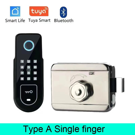 Bluetooth Tuya App Fingerprint Smart Door Lock | Secure, Smart, and Convenient Access Single-finger