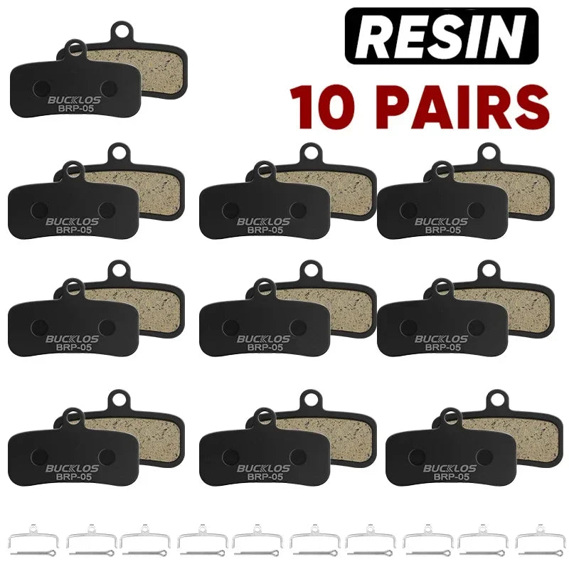 BUCKLOS Resin Disc Brake Pad Shimano D02S &ndash; Wear-Resistant Resin 10Pairs