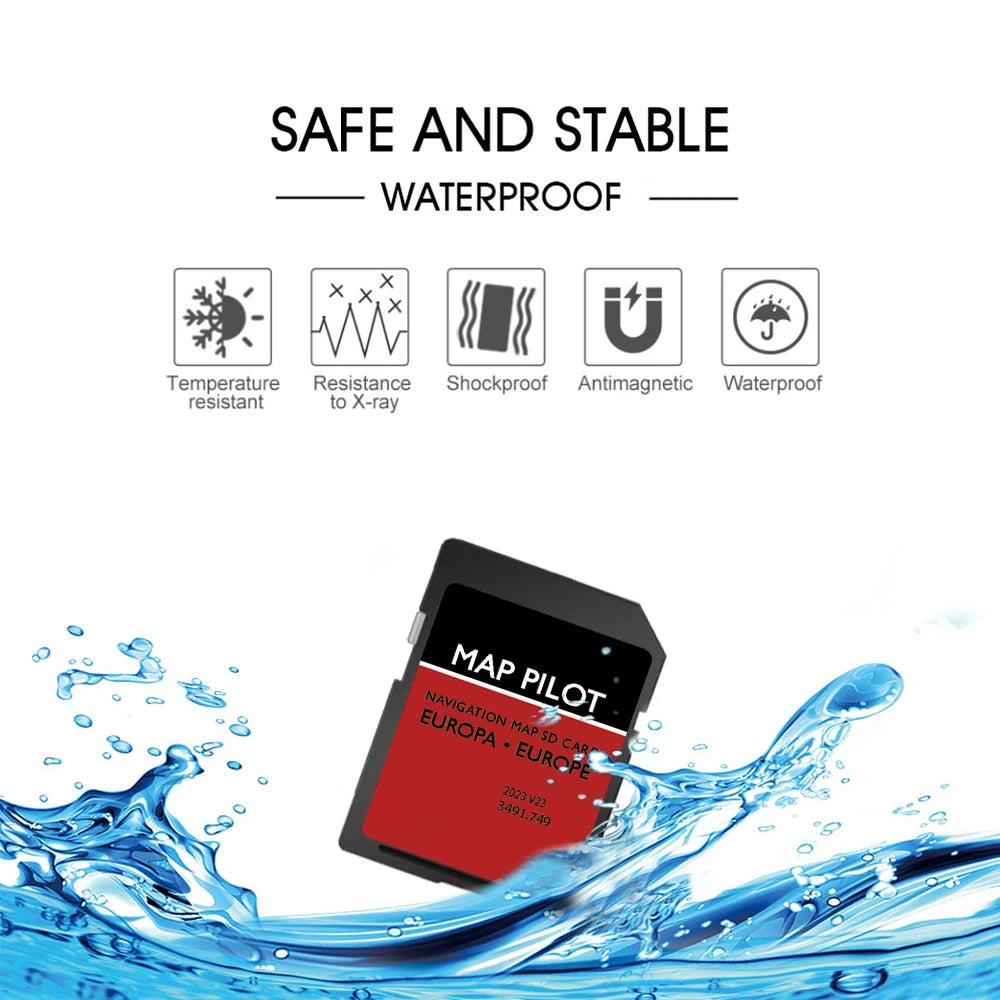 Becker MAP PILOT 509 Update 8GB SD Card Europa &ndash; V23 Update