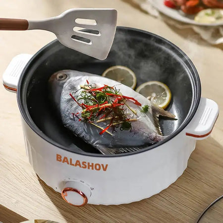 Electric Multi Cooker For Hot Pot Frying Double Layer Soup