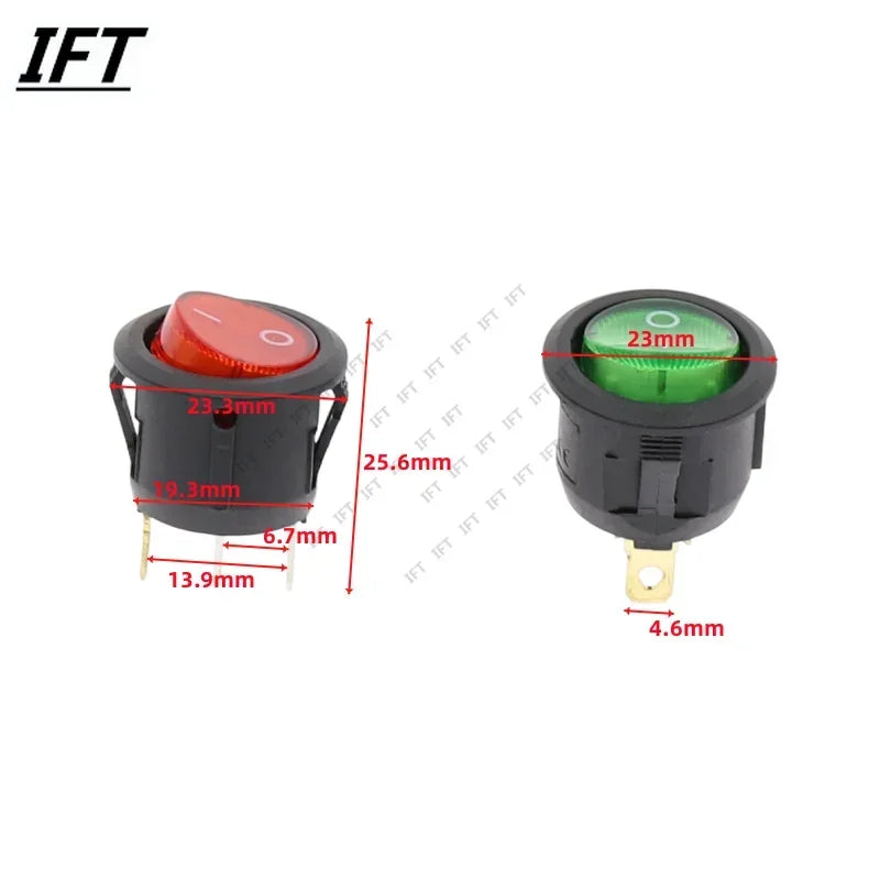 10Pcs KCD1 Rocker Switch &ndash; Illuminated Control for Dashboard Use