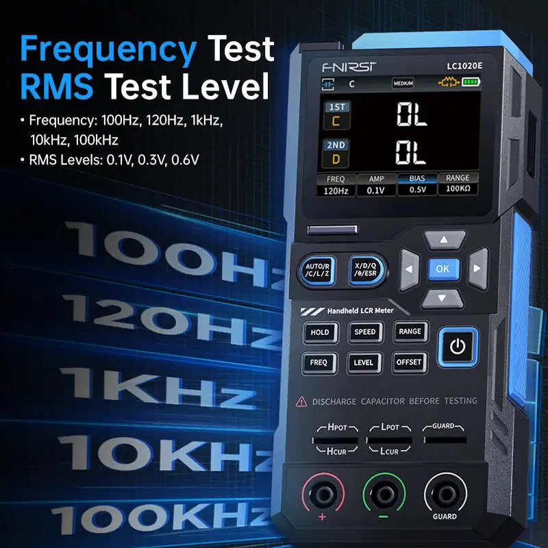 FNIRSI LC1020E Handheld LCR Meter Auto LCR 2.8 Color Screen