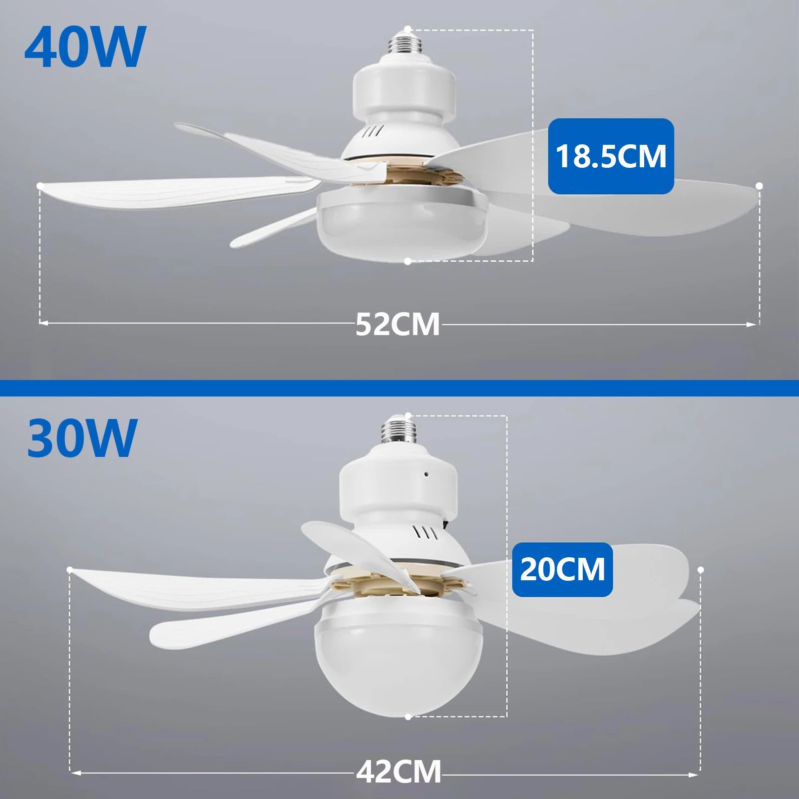 IRALAN Ceiling LED Light Fan 52CM &ndash; Remote Control