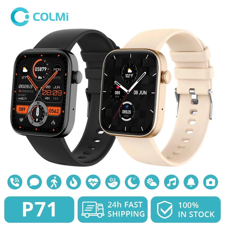 Colmi P71 Smartwatch Chiamate Vocali Monitoraggio Salute IP68