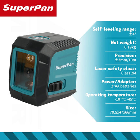 Laser Level Mini 2-Line Cross Horizontal &ndash; Auto Alignment