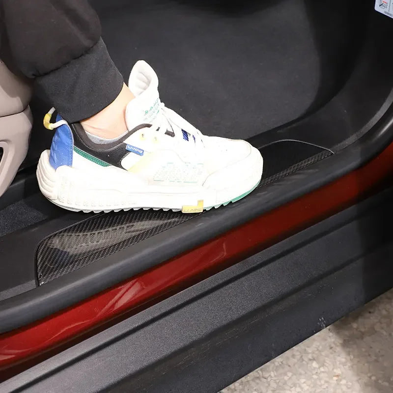 Listwa progowa drzwi z włókna węglowego Porsche Taycan 2019 do 2025