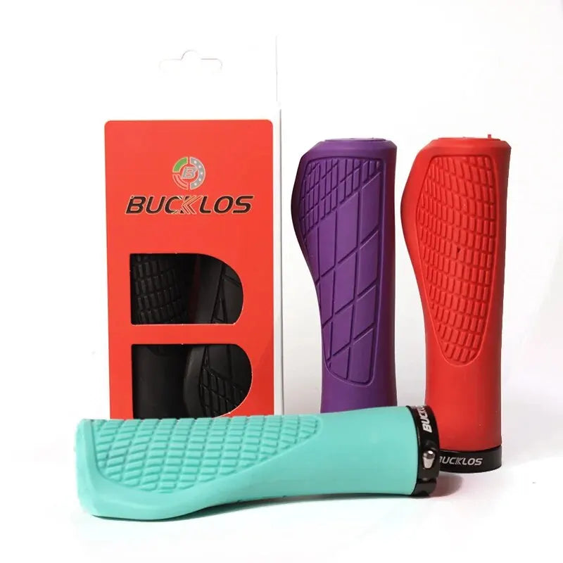 Λαβές Τιμονιού Ποδηλάτου Bucklos από Καουτσούκ Απορροφητικές Κραδασμούς Κλειδωτές Μανσέτες MTB