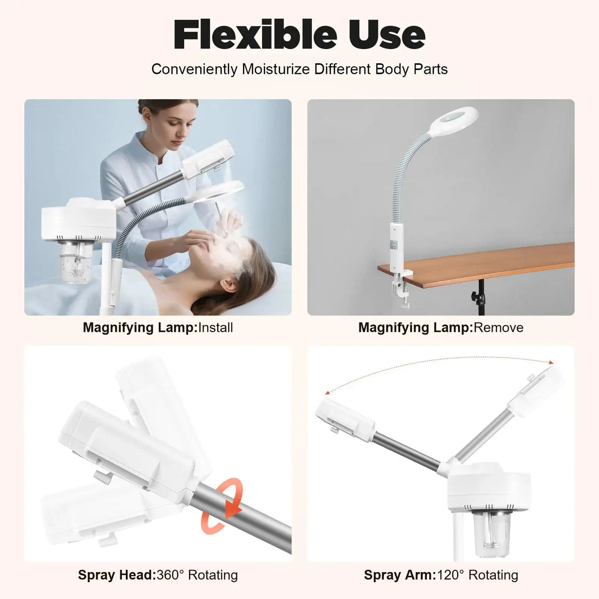 Professional 2 In 1 Facial Steamer &ndash; Deep Clean With Ozone