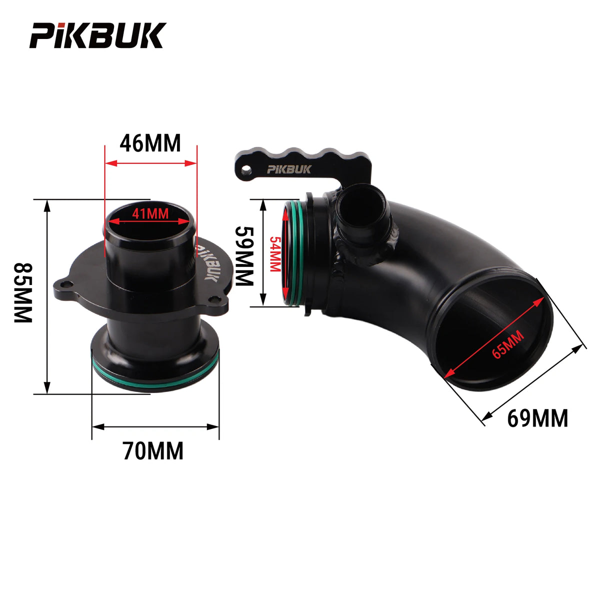 Silicone Turbo Intake Hose Kit For VW Audi Golf MK7 R A3 S3 TT EA888 3Gen by InterCyprus Trading Ltd