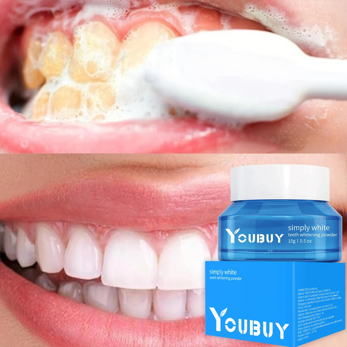 YOUBUY Whitening Tooth Powder &ndash; Effective Stain Removal