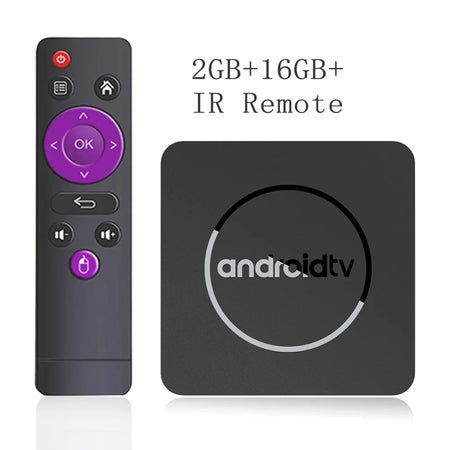 Android 13 4K HDR10+ TV Box H313 2GB16GB &ndash; 4K Streaming Q1 2GB16GB IR Remote / US Plug