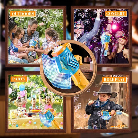 Axe Electric Bubble Gun &ndash; Full Automatic Soap Blower for Kids