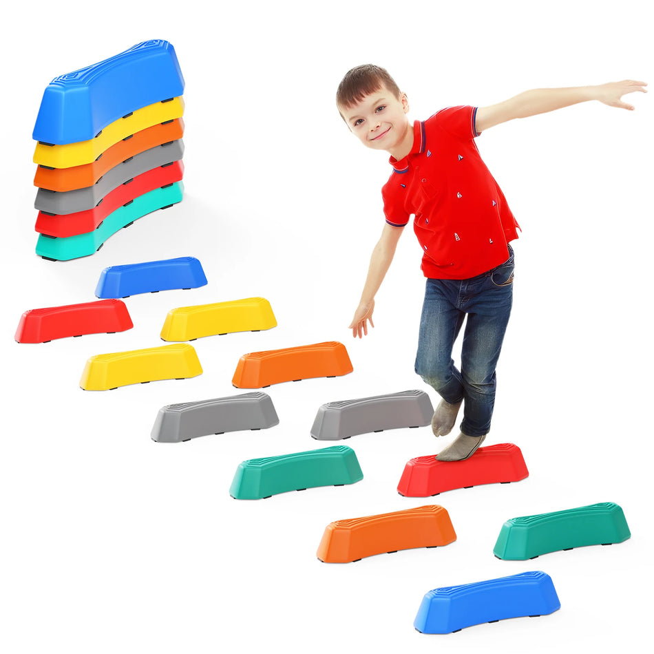 12 Piese Piatra de Echilibru pentru Copii Antrenament Senzorial