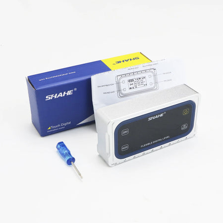 SHAHE Touch Digital Inclinometer,Single Axis 4x90&deg;/Dual Axis &plusmn;60&deg;,Buzzer Alarm, Dual Mode, 3-Unit for Woodworking,Table Saw