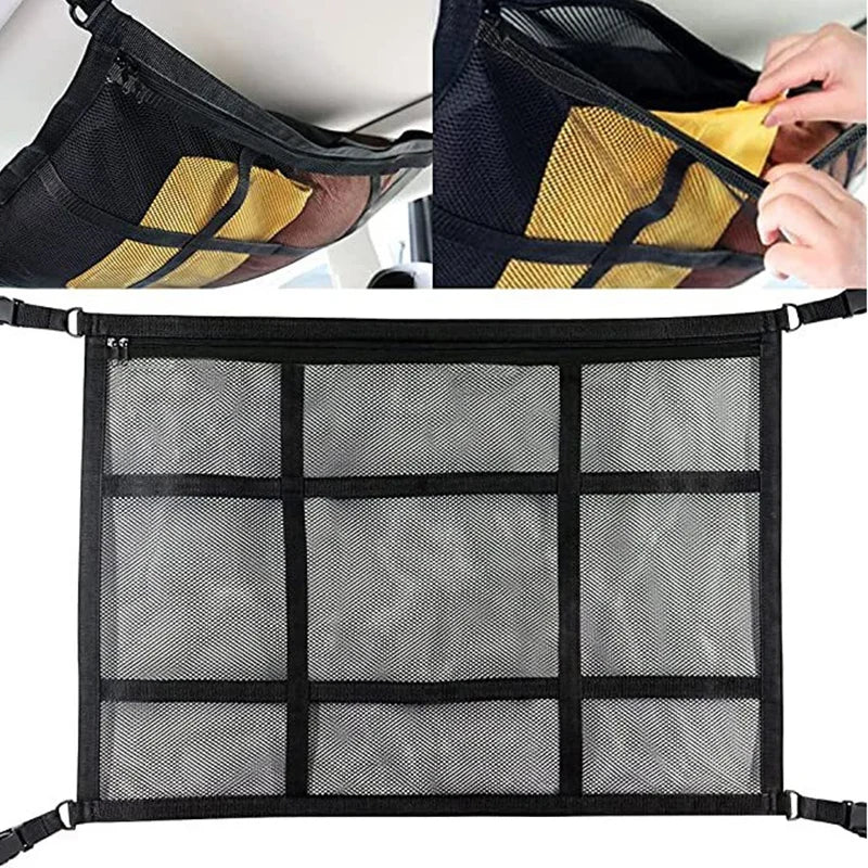 Car Roof Storage Organizer &ndash; Durable Polyester Mesh