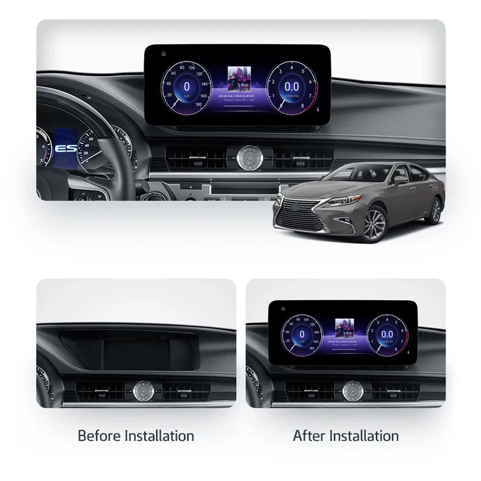 Radio auto cu ecran tactil Android pentru Lexus ES200 ES250 ES300h ES350 2012-2018