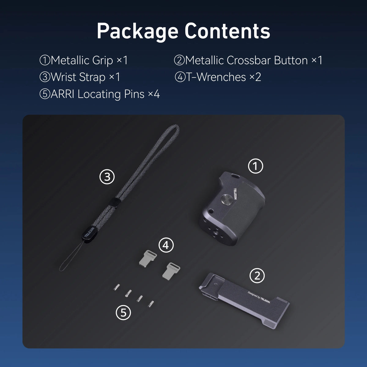 TELESIN StreetGrip Kit For GoPro HERO 9-13 &ndash; Aluminum Cage Only Grip