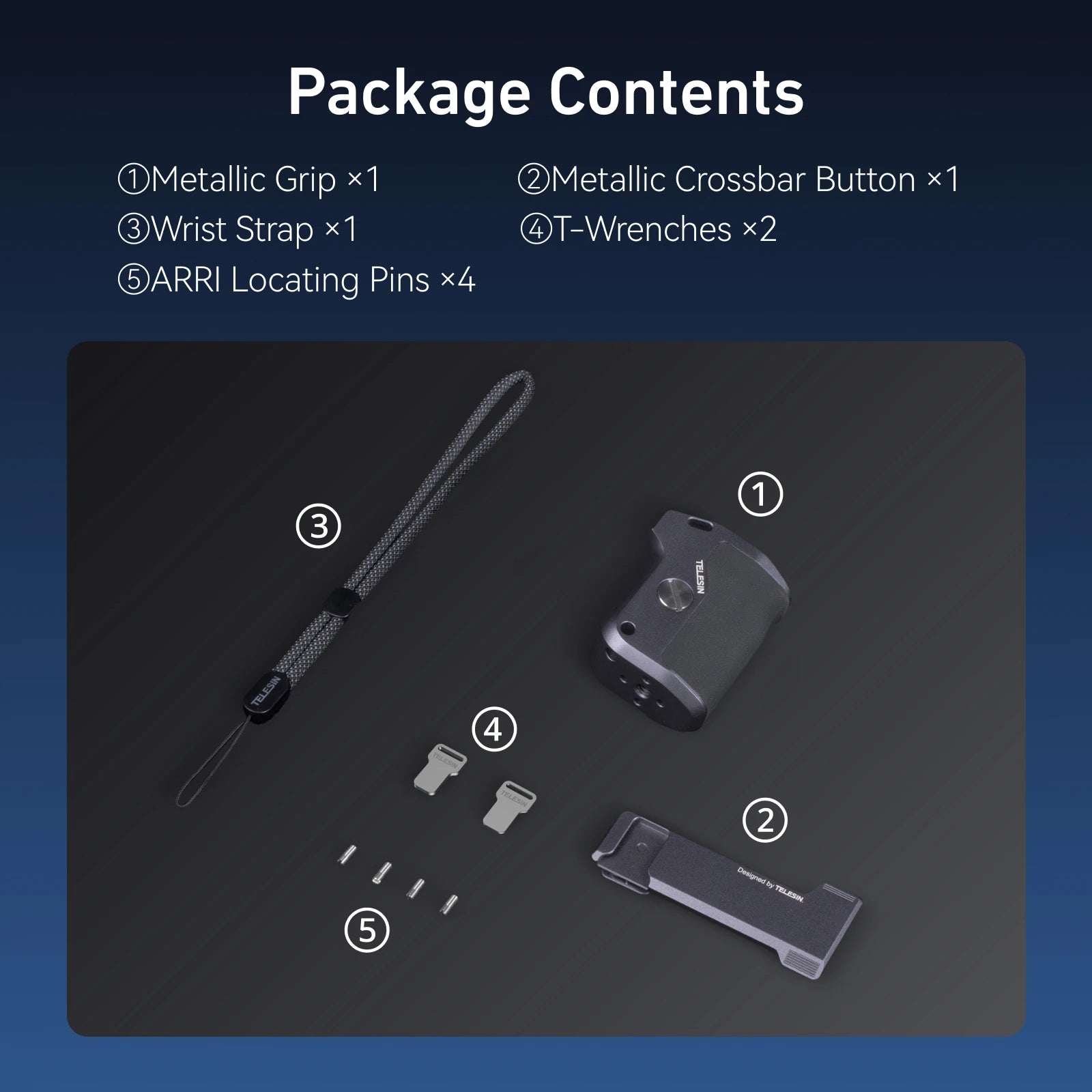 TELESIN StreetGrip Kit For GoPro HERO 9-13 &ndash; Aluminum Cage Only Grip