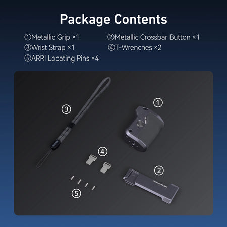 TELESIN StreetGrip Kit For GoPro HERO 9-13 &ndash; Aluminum Cage Only Grip