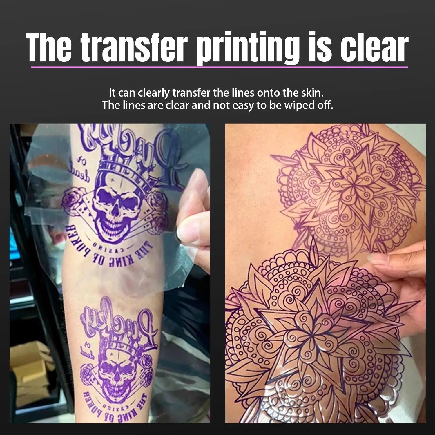 Transparent Tattoo Transfer Paper A4 Printable Stencil