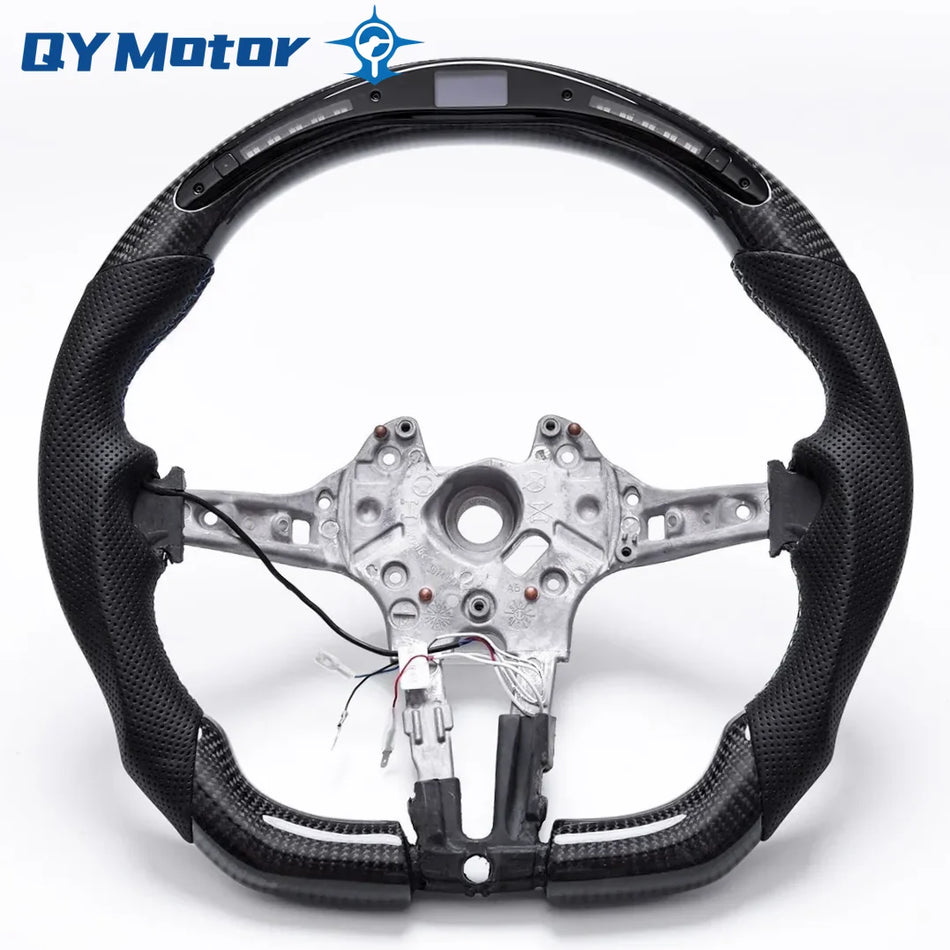 BMW F10 F15 F20 F30 Волан LED от въглеродни влакна с Алкантара и светлина за смяна