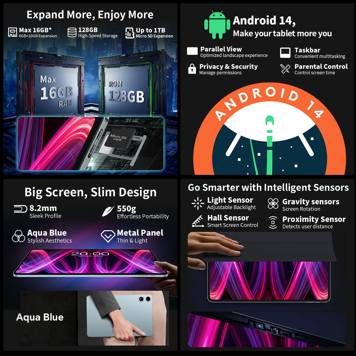 Teclast T60 Plus Tablet &ndash; 90Hz 2K Display Android 14