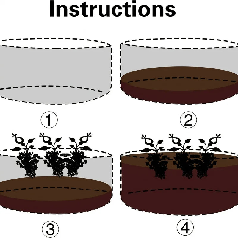 Durable Breathable Grow Bag for Easy Vegetable Gardening