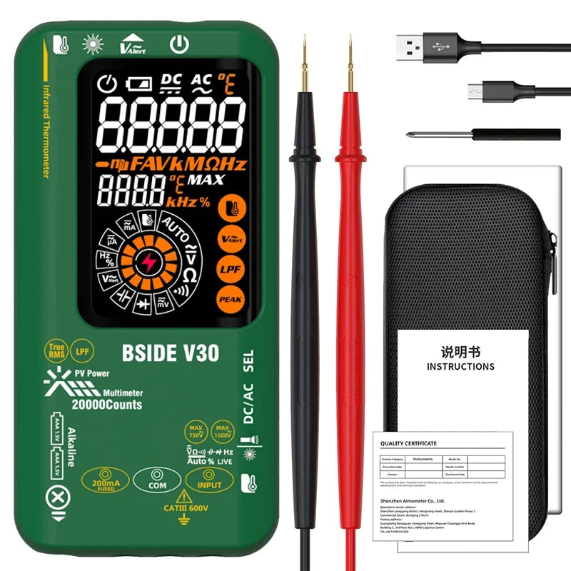 BSIDE Photovoltaic Intelligent Multimeter &ndash; Infrared Temp