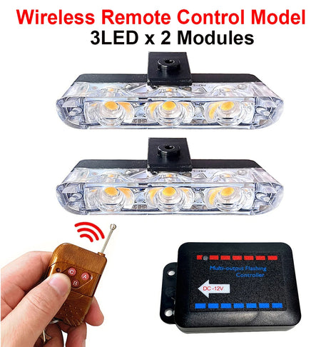 3LED Car Grid Strobe Light &ndash; Emergency Strobe Beacon