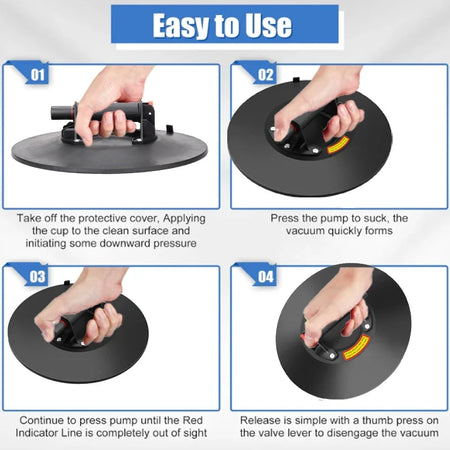 Vacuum Suction Cup 250kg Lifter &ndash; Heavy Duty Handling