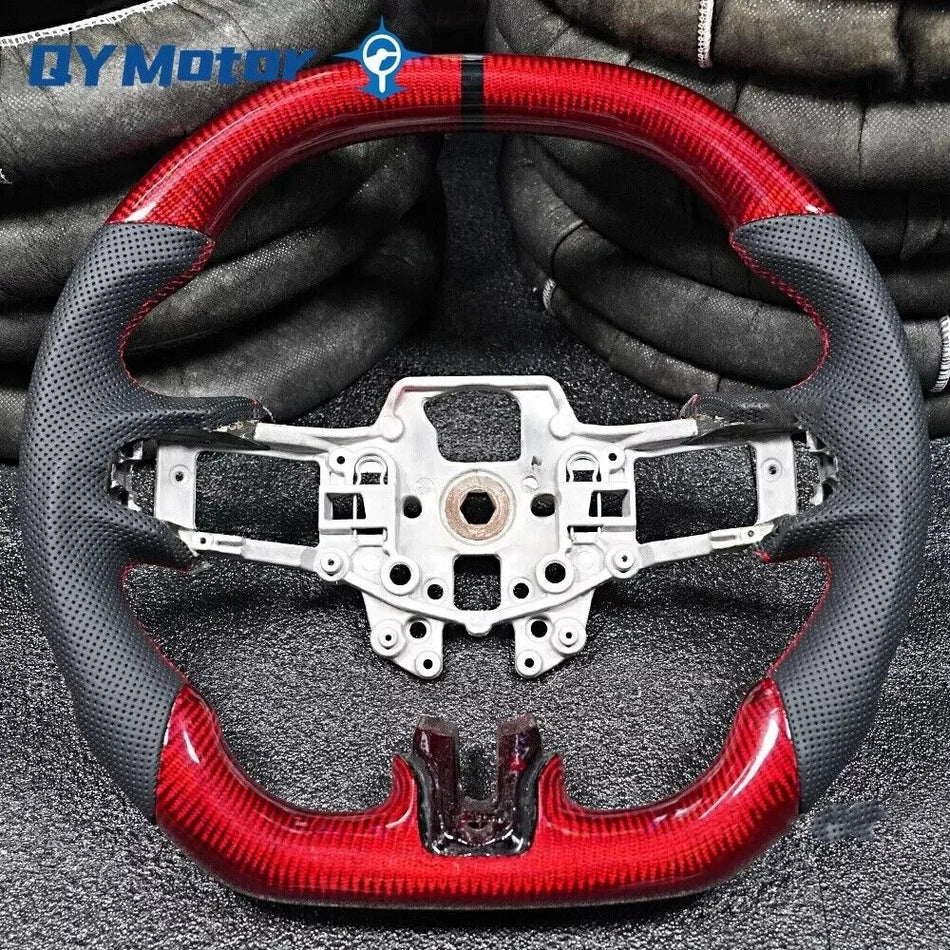Ford Mustang GT Steering Wheel With Real Carbon Fiber And Perforated Leather