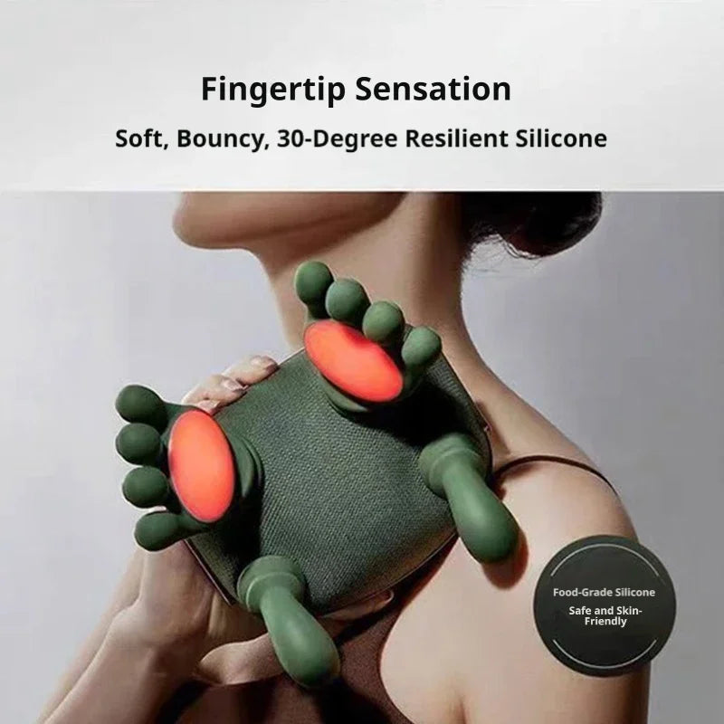 Wireless Neck and Shoulder Massager with Kneading Shiatsu Brushless Motor