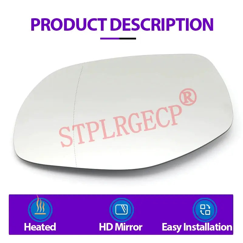 Driver Passenger Rearview Side Mirror Lens Door Wing Mirrors Glass with Heating for Porsche Cayenne 957 9PA Facelift 2008-2010 by InterCyprus Trading Ltd