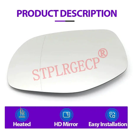 Driver Passenger Rearview Side Mirror Lens Door Wing Mirrors Glass with Heating for Porsche Cayenne 957 9PA Facelift 2008-2010 by InterCyprus Trading Ltd